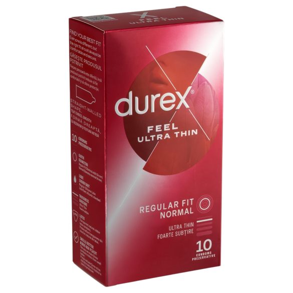 Durex Feel Ultra Thin - ултра тънък презерватив за естествено усещане (10 бр.)
