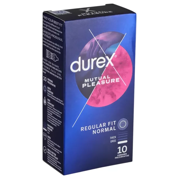 Durex Mutual Pleasure - презервативи за задържане - 10 броя