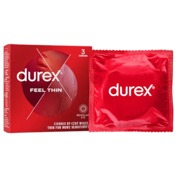 Durex Feel Thin - презервативи за естествено усещане (3 броя)