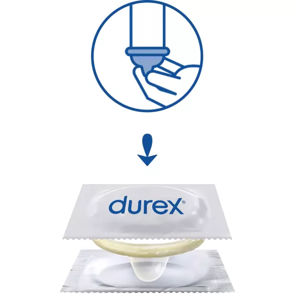 Durex - тънък презерватив - естествено усещане - 3 броя