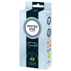   Mister Size - тънък презерватив - 49 мм - 10 броя