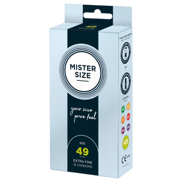 Mister Size тънък презерватив - 49mm (10 бр.)