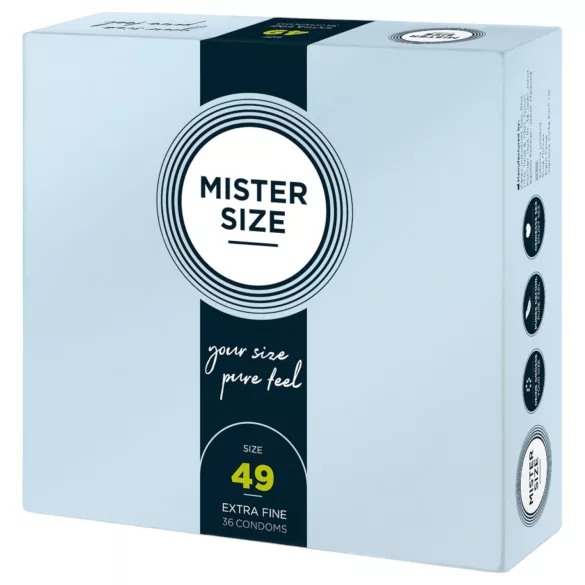 Mister Size - тънък презерватив - 49мм - 36 броя
