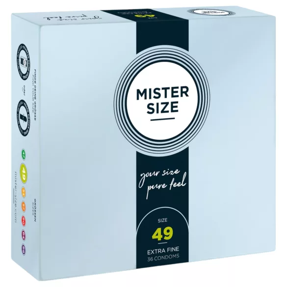 Mister Size - тънък презерватив - 49мм - 36 броя