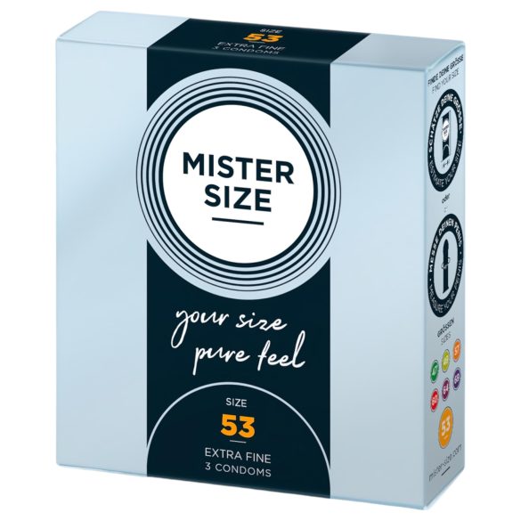 Mister Size ултра тънък презерватив - 53mm (3бр.)