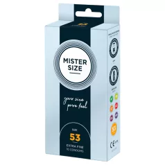   Mister Size - тънък презерватив - 53мм - 10 броя