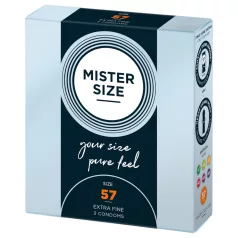   Mister Size - тънък презерватив - 57мм - 3 броя
