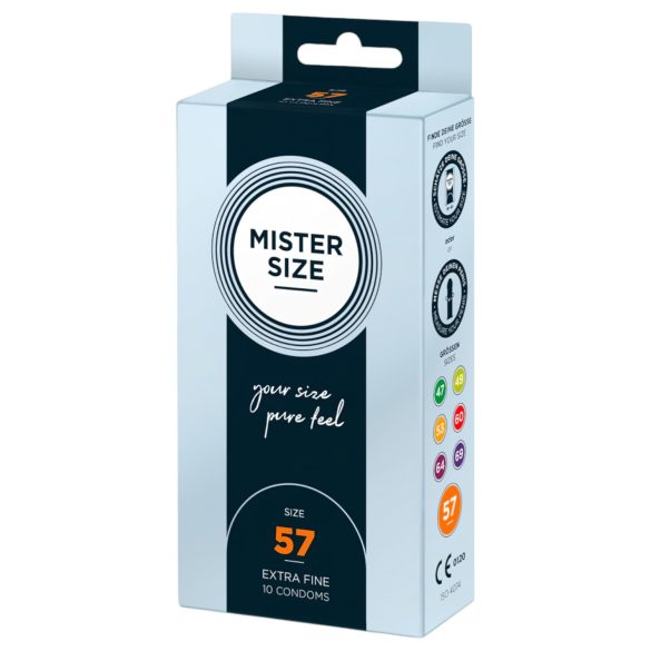 Mister Size тънки презервативи - 57 мм (10 бр.)