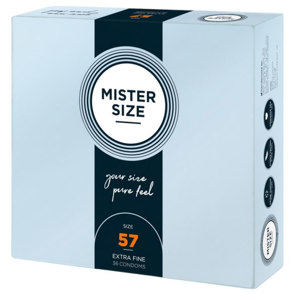 Mister Size тънък презерватив - 57 мм (36 бр.)