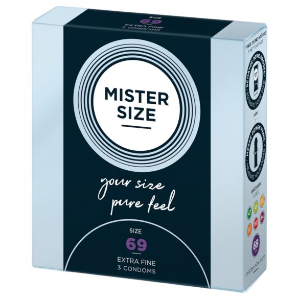 Mister Size тънък презерватив - 69mm (3 бр.)