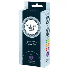   Mister Size - тънък презерватив - 69 мм - 10 броя