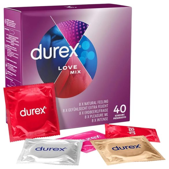Durex Love Mix - презервативи комплект - 40 броя