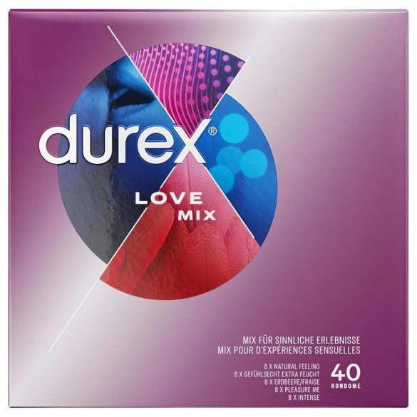 Durex Love Mix - презервативи комплект - 40 броя