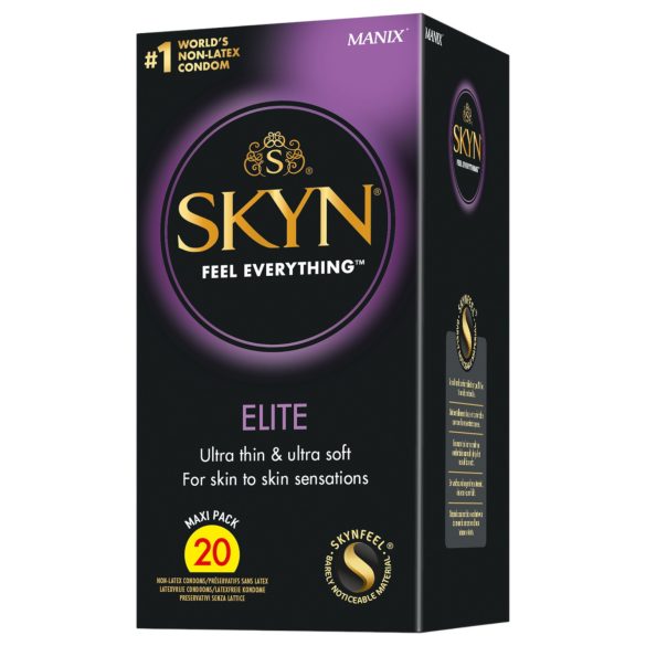Manix SKYN Elite - ултра тънки безлатексови презервативи - 20 броя