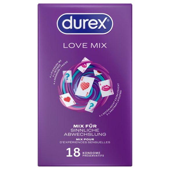 Durex Love Mix - презервативи микс - 18 броя