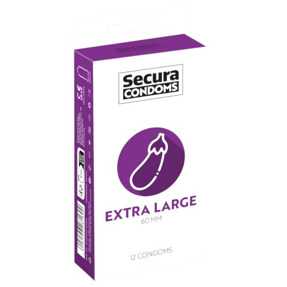 Secura Патладжан - екстра голям презерватив - 60мм (12бр)