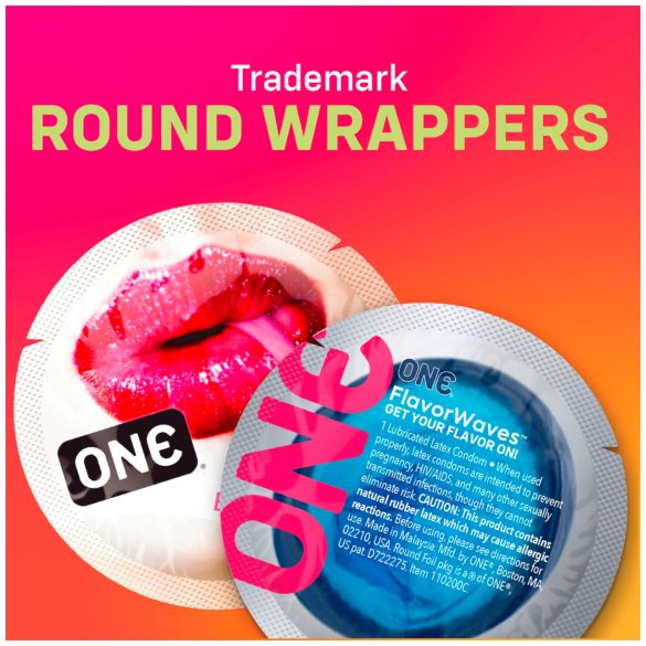 ONE Flavor Waves - ароматизирани презервативи - микс (12 бр.)