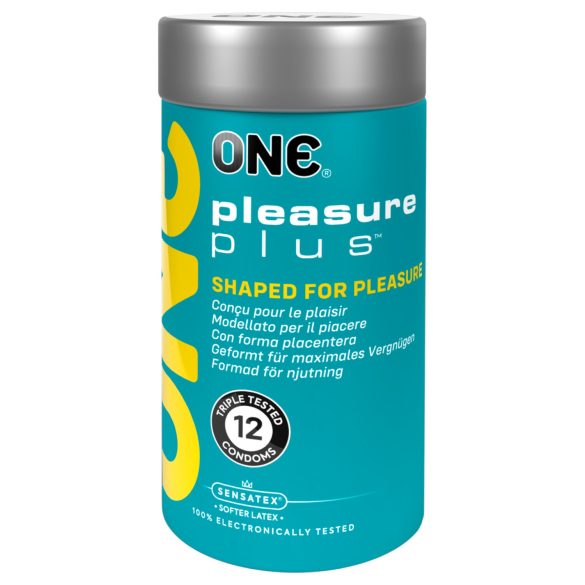 ONE Pleasure Plus - презерватив с вътрешни релефи (12 бр.)