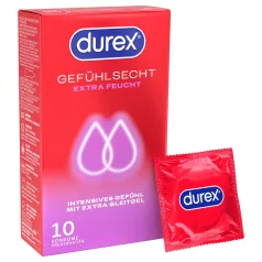   Durex - допълнително овлажнени презервативи (10 бр.)