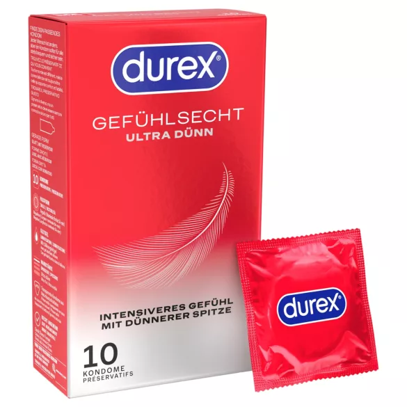 Durex - ултра тънък презерватив (10 бр.)