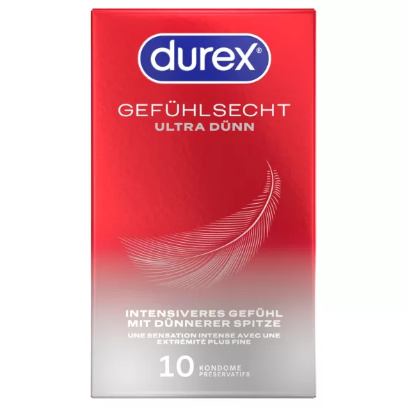 Durex - ултра тънък презерватив (10 бр.)