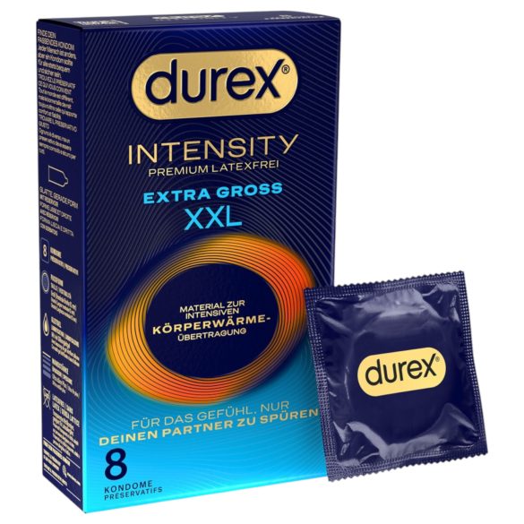 Durex Intensity XXL - безлатексен презерватив (8 бр.)
