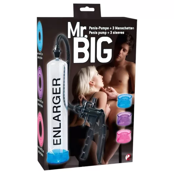 You2Toys - помпа за пенис Mr. Big - комплект - прозрачен