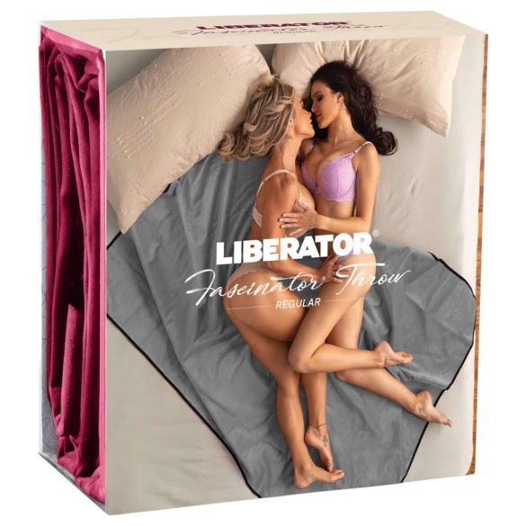 Liberator Fascinator Throw - микрофибърно секси одеяло (червено)