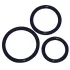 You2Toys - Силиконов пенис ринг комплект от 3 - черен