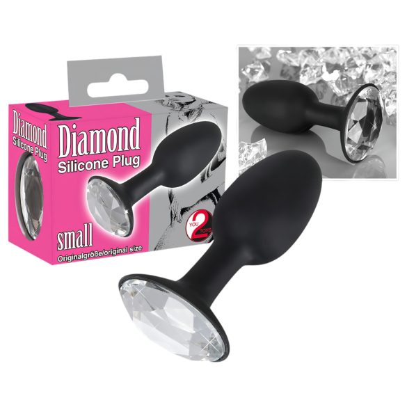 You2Toys - Diamond - силиконов анален плъг (малък)