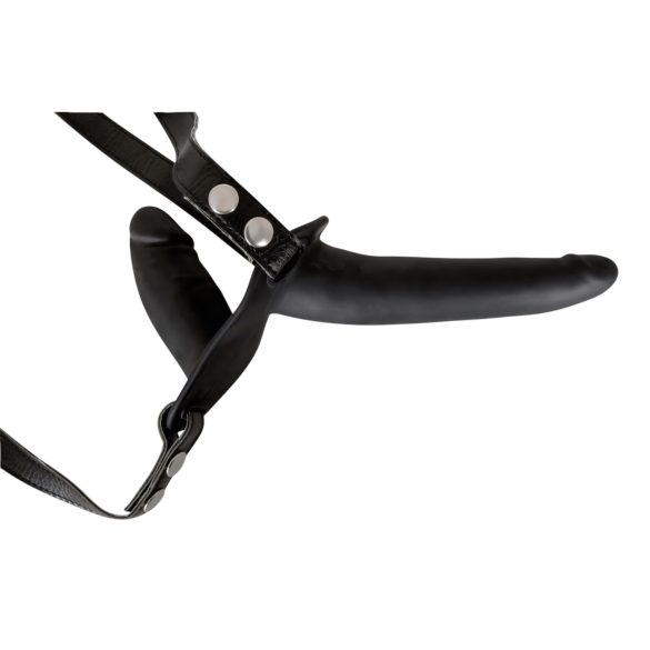 You2Toys - страп-он дилдо дуо - силикон - черен