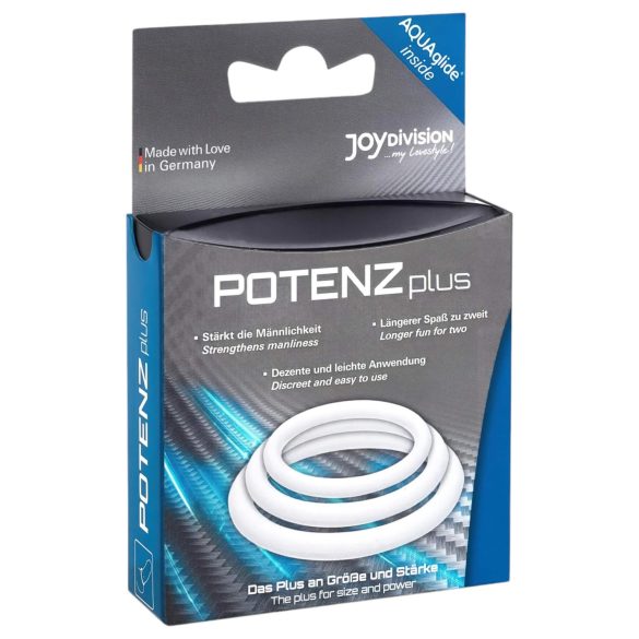 POTENZplus - пенис пръстени комплект - 3 броя