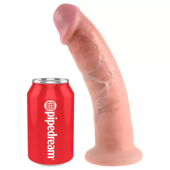 King Cock 9 - реалистично дилдо с вендуза - 23см - телесен цвят