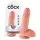 King Cock - дилдо с тестиси - 18 см - натурален