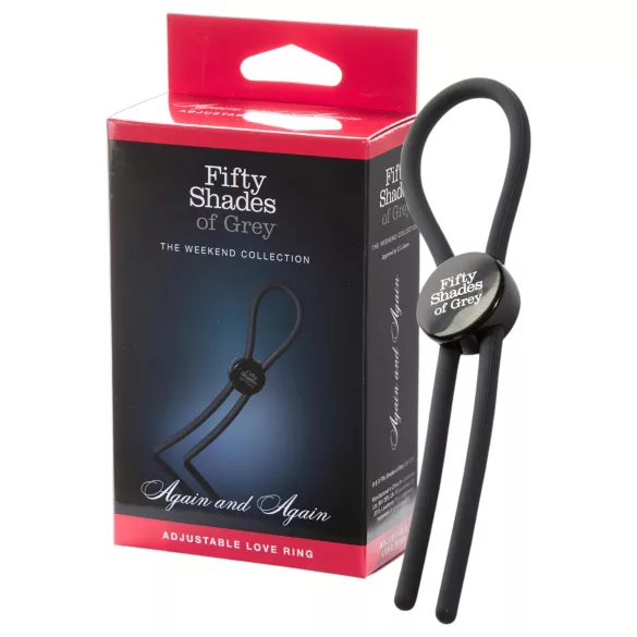 Fifty Shades of Grey - пенис ринг Again and Again - силикон - сив