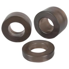   You2Toys - пенис и тестис ринг и удължител комплект - сив