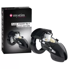   mystim Black Edition - електро клетка за пенис - Pubic Enemy No 1