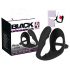 Black Velvets - анален дилдо с пенис и тестис пръстен - черен