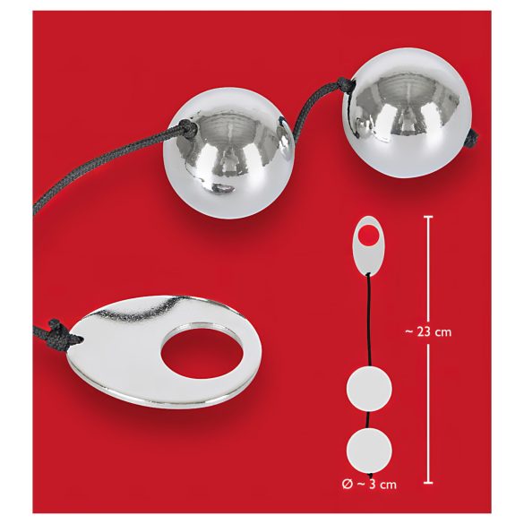 Bad Kitty - вагинално топче - сребристо