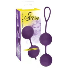   SMILE XXL Balls - гигантски вагинални топчета - лилав