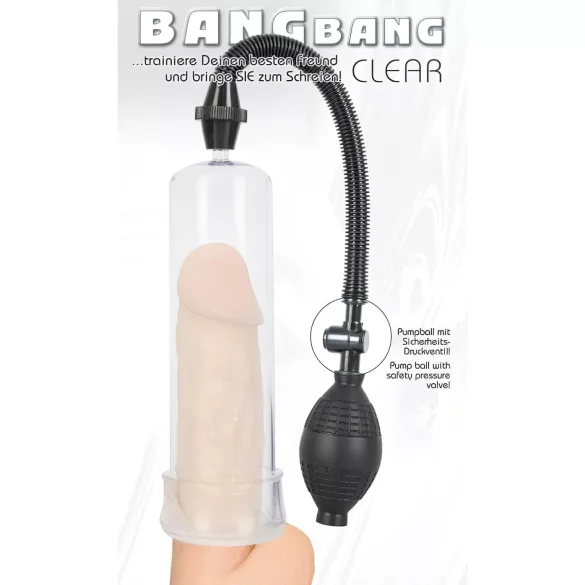 You2Toys - Bang Bang пенисна помпа (прозрачна)