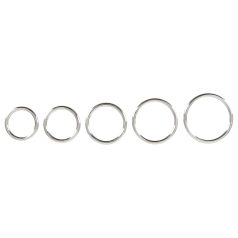   Bad Kitty - комплект метални пръстени за пенис - 5 броя