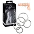 Bad Kitty - комплект метални пръстени за пенис - 5 броя