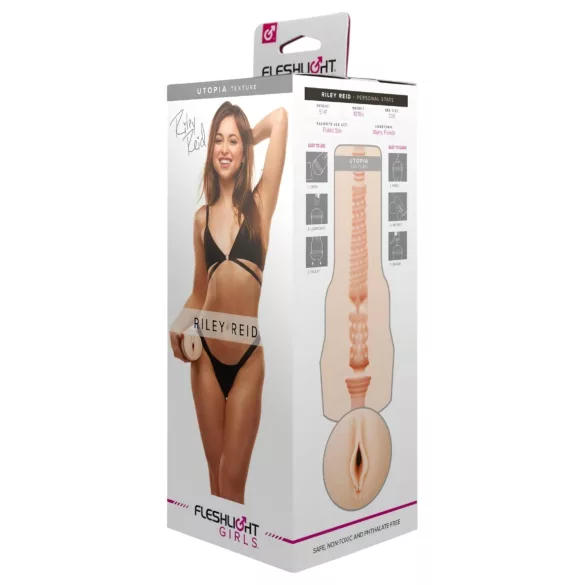 Fleshlight Riley Reid Utopia - вагина - реалистична текстура