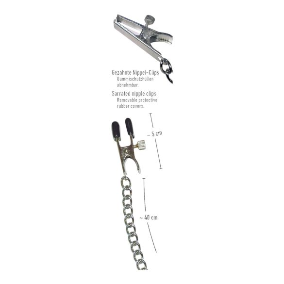 Верижка - щипки за зърна - регулируеми