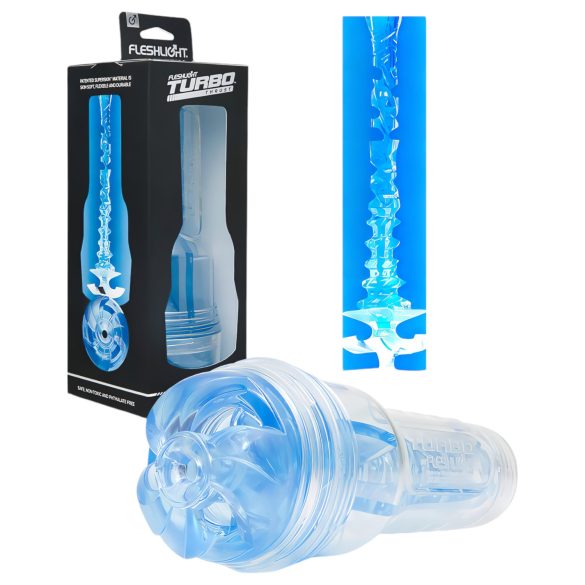 Fleshlight Turbo Thrust - Вакуумен мастурбатор (син)