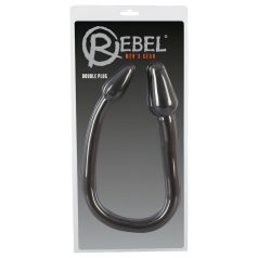   Rebel Двоен Щепсел - Двойно конусно анално дилдо (черно)