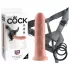 King Cock - страпон дилдо - 20 см - телесен цвят