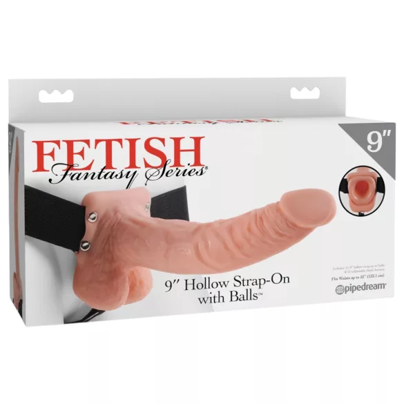 Fetish Strap-on 9 - пенис колан - реалистичен дилдо - телесен цвят