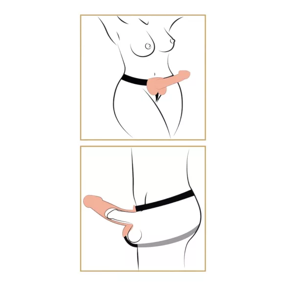 Fetish Strap-on 9 - пенис колан - реалистичен дилдо - телесен цвят